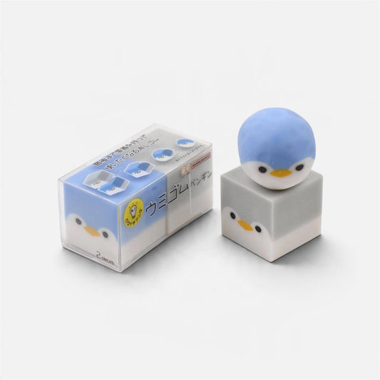 Sun-Star Animal Eraser - Penguin 2pk