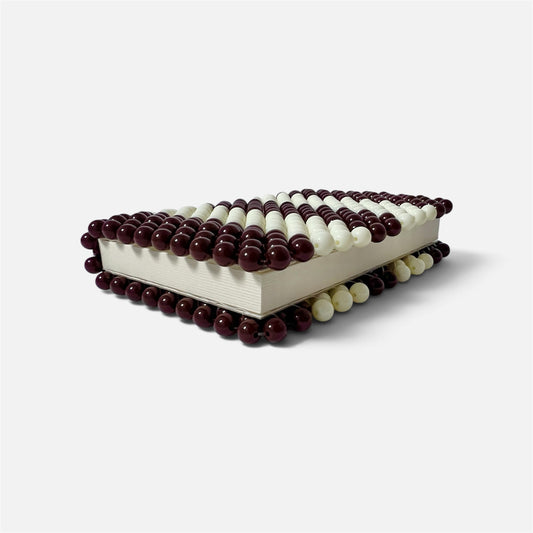 Beaded Notebook A6 - Tiramisu