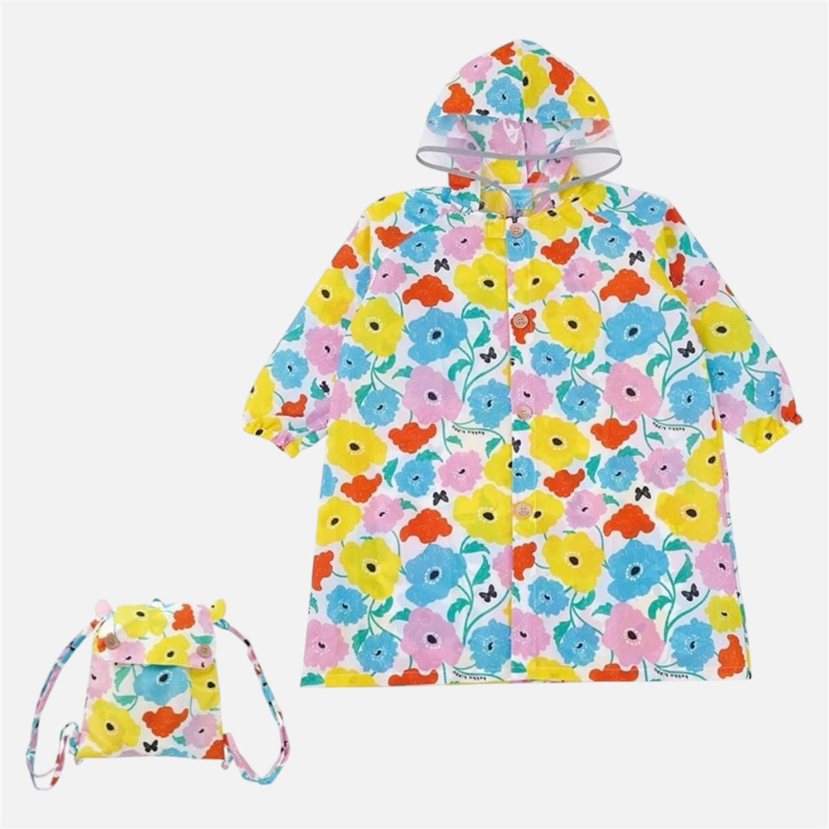 Kukka Hippo Kids Raincoat - Garden