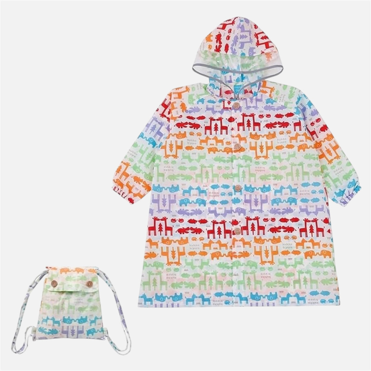 Kukka Hippo Kids Raincoat - Animals