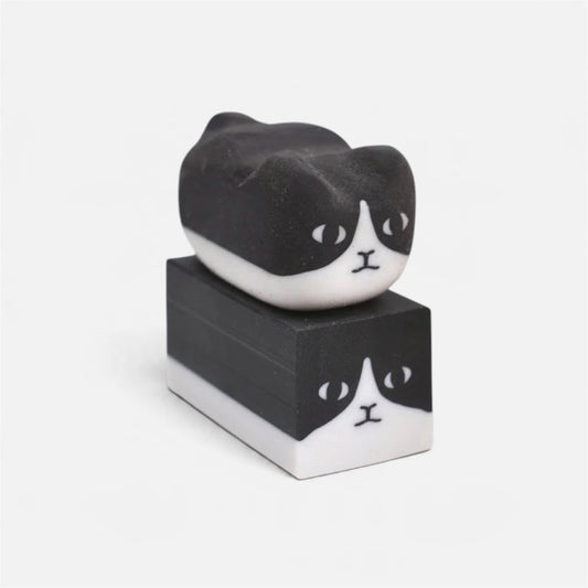 Sun-Star Animal Eraser - Tuxedo Cat