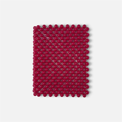 Beaded Notebook A6 - Berry