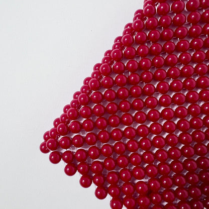 Beaded Notebook A6 - Berry