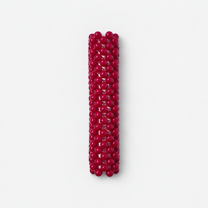 Beaded Notebook A6 - Berry