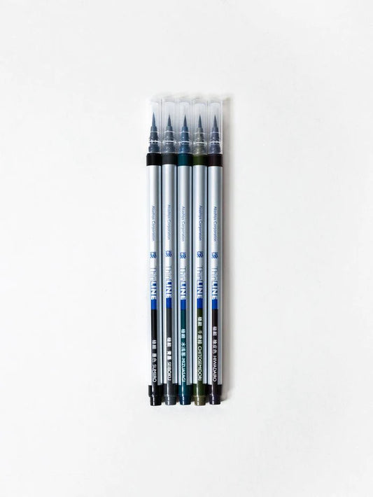 Akashiya Thinline Brush Pen Set